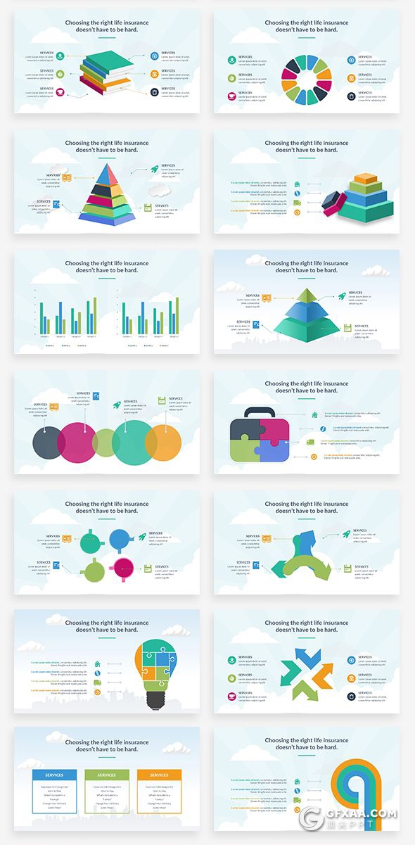 157页国外高端商务卡通人物插画keynote 商务数据图形图表keynote模板 - 顶尖PPT