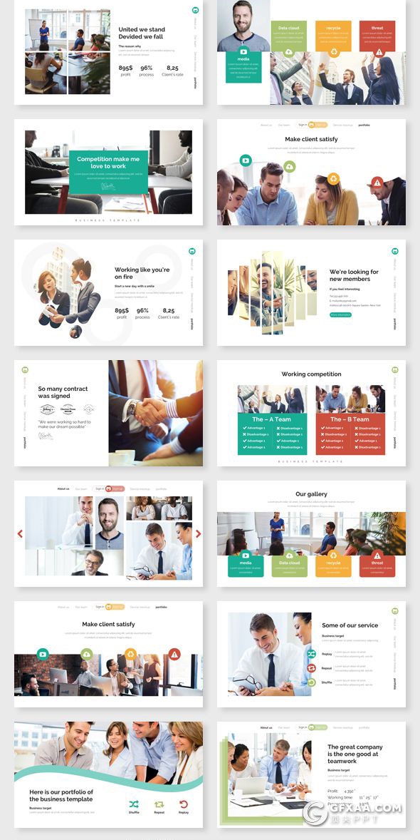 179页国外商务图形图表keynote企业简介项目管理工作规划卡通图形keynote模板下载 - 顶尖PPT