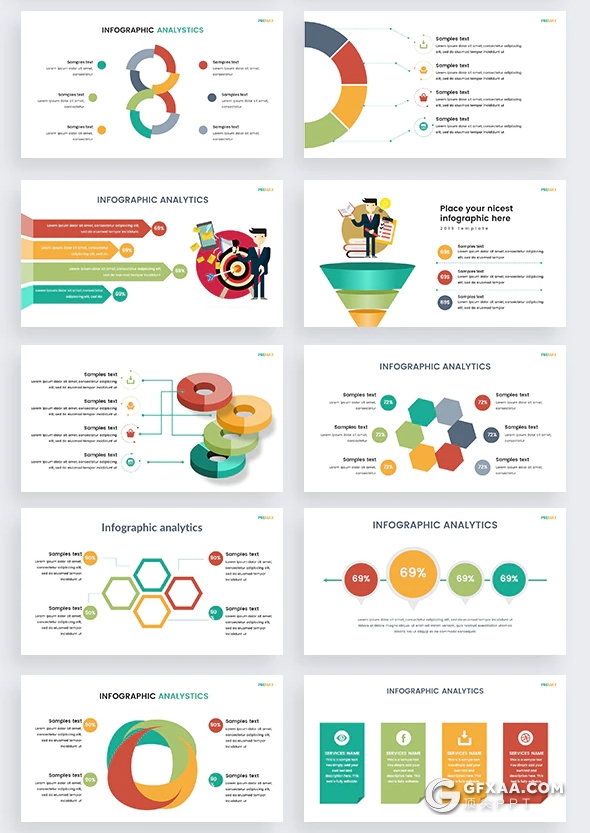 147页创意商务信息图形图表keynote模板下载 - 顶尖PPT