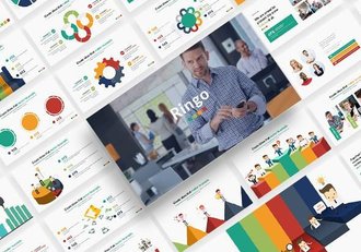 117页高端商务团队介绍项目分析数据图形图表keynote模板 - 顶尖PPT