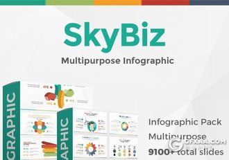 150页高端商务风格keynote 创意数据商务图形keynote模板 - 顶尖PPT