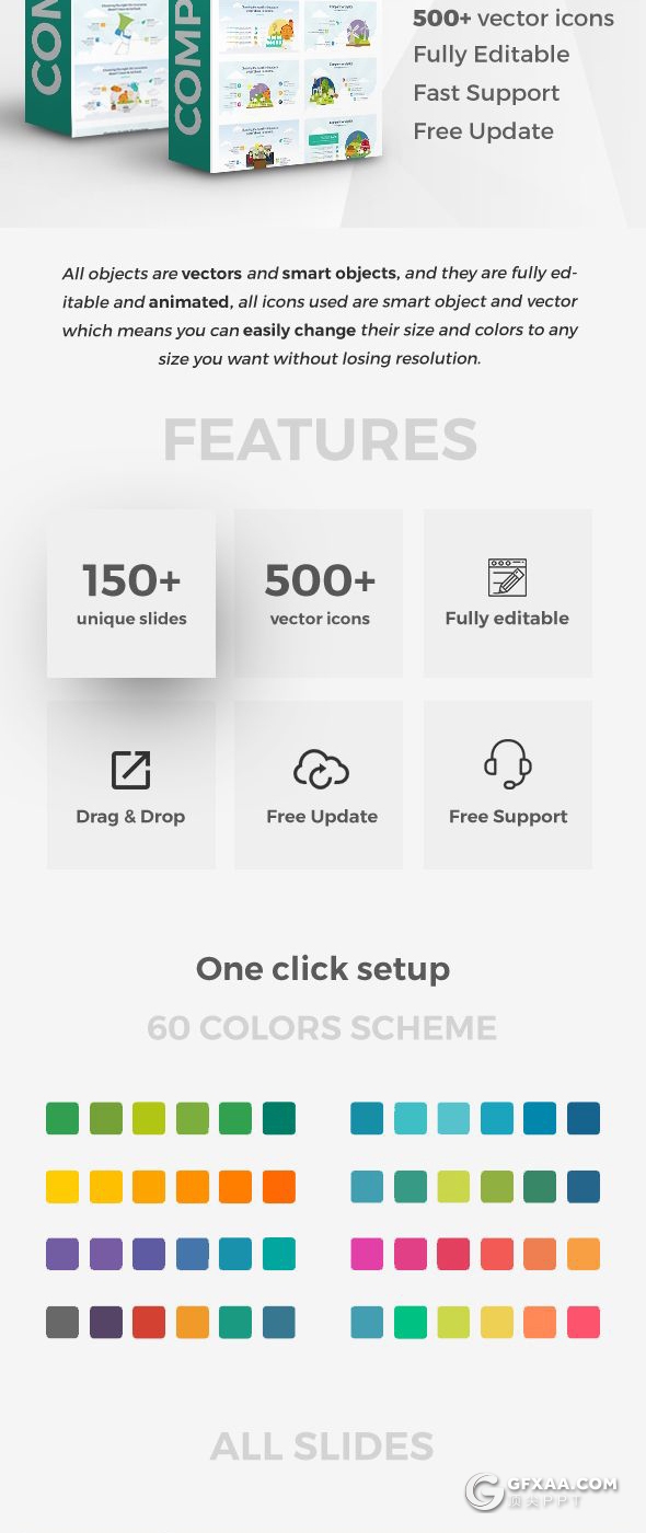 157页国外高端商务卡通人物插画keynote 商务数据图形图表keynote模板 - 顶尖PPT