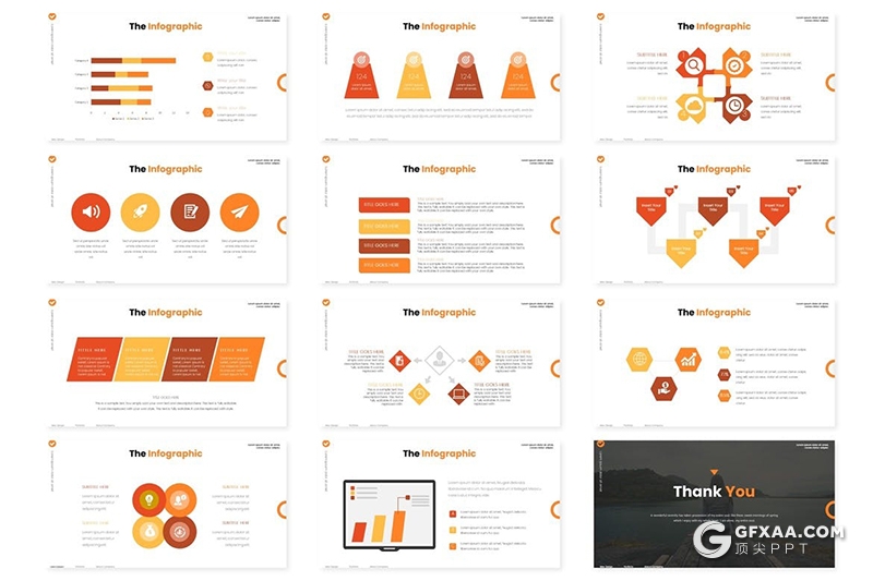 30页时尚女性主题行业keynote模板5种配色 - 顶尖PPT