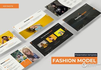 30页时尚女性主题行业keynote模板5种配色 - 顶尖PPT