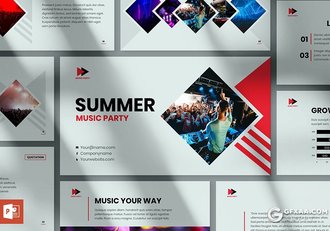 51页简约风格音乐演唱会活动策划PPT模板 - 顶尖PPT