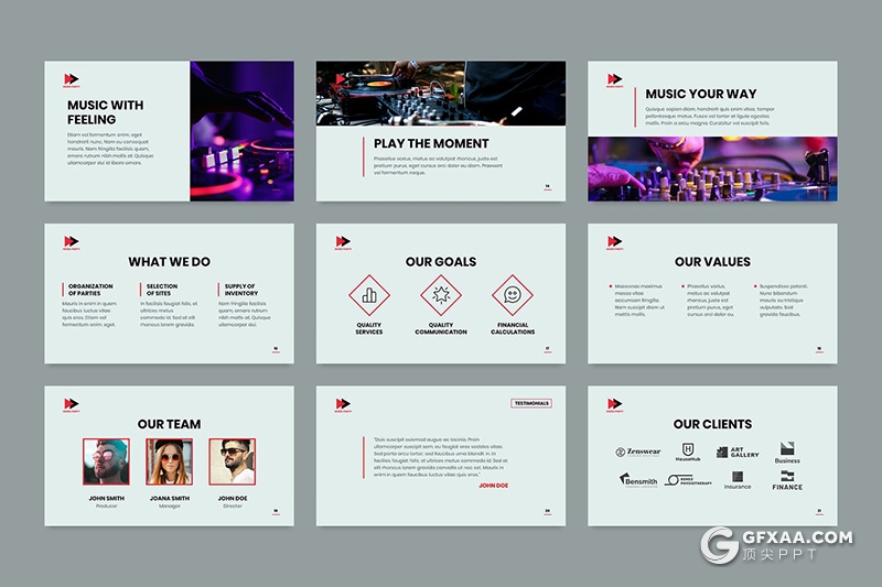 51页简约风格音乐演唱会活动策划PPT模板 - 顶尖PPT