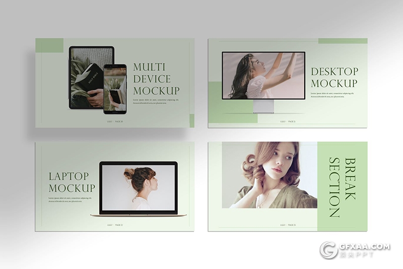 32页简约文艺风格国外PPT模板下载 - 顶尖PPT