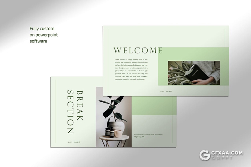 32页简约文艺风格国外PPT模板下载 - 顶尖PPT