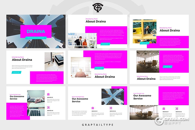 30页亮紫色商务团队人员介绍管理层架构PPT模板 - 顶尖PPT