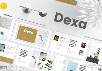 30页极简文艺小清新风格国外Google slides模板 - 顶尖PPT