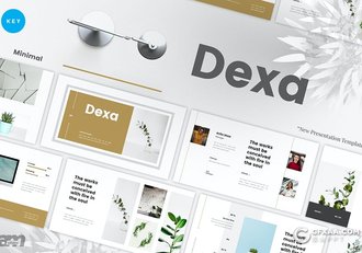 30页极简文艺小清新风格国外keynote模板 - 顶尖PPT