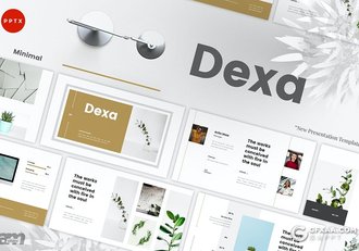 30页极简文艺小清新风格国外PPT模板 - 顶尖PPT