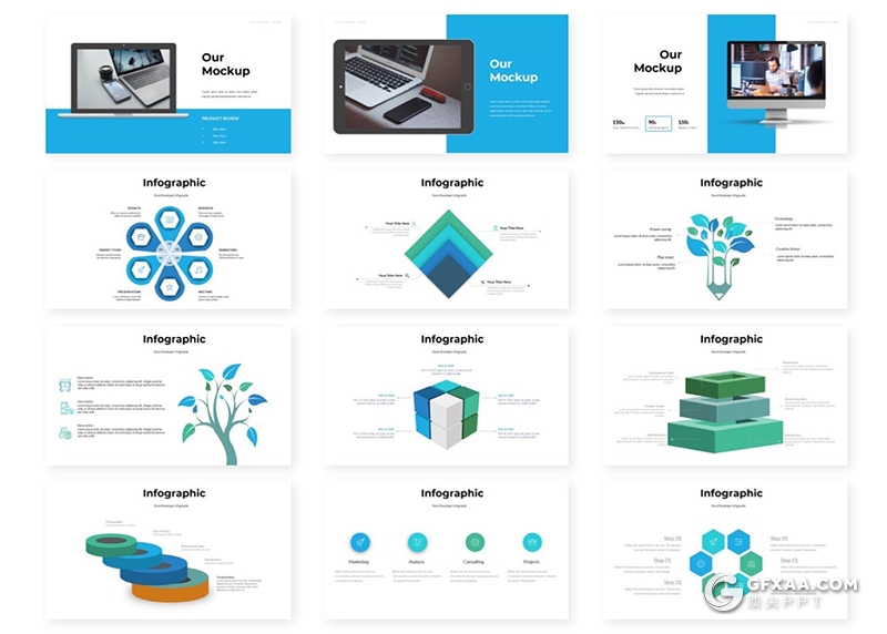 30页商务风格企业介绍工作总结keynote模板 - 顶尖PPT