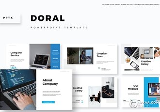 30页商务风格企业介绍工作总结PPT模板 - 顶尖PPT