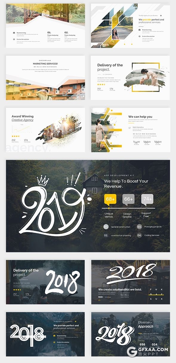282页国外大型PPT模板商务图形世界各国地图标志性建筑插画商务通用PPT模板 - 顶尖PPT