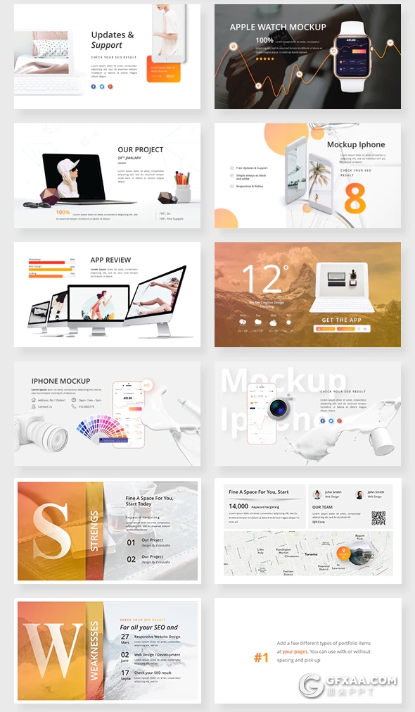 180页国外高端商务PPT模板数据图形地图企业介绍作品展示插画PPT模板 - 顶尖PPT