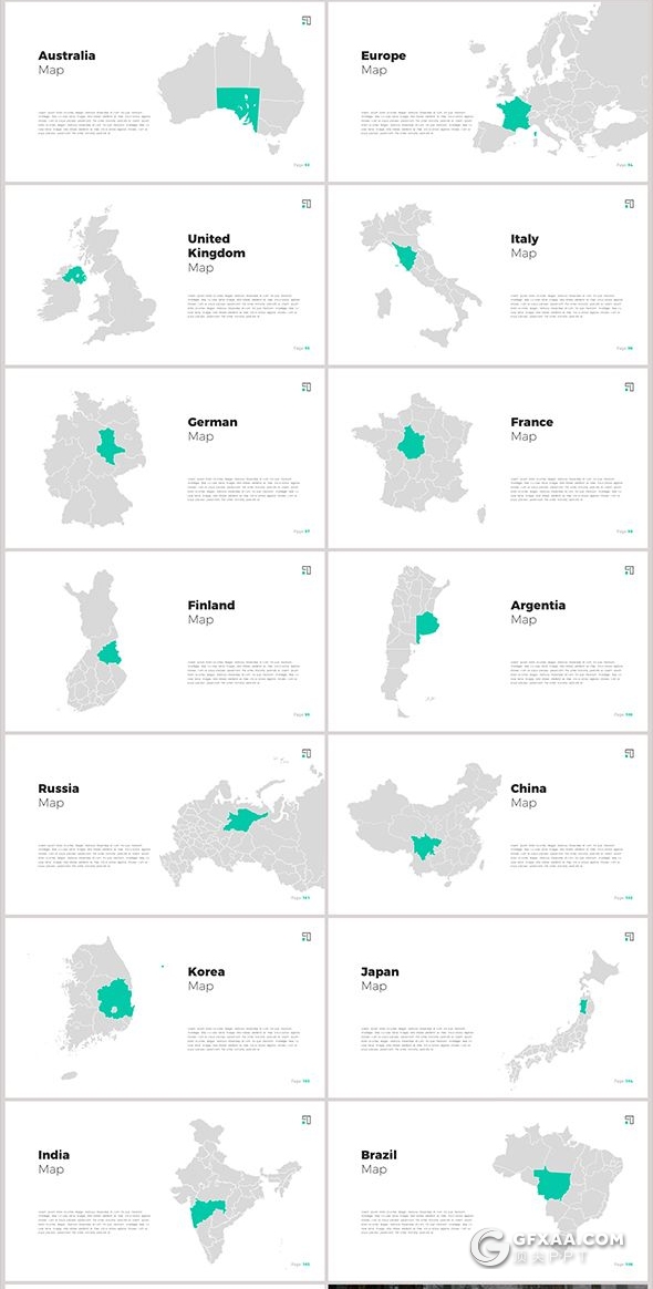 108页扁平化商务风格PPT模板创意商务图形通用PPT模板 - 顶尖PPT