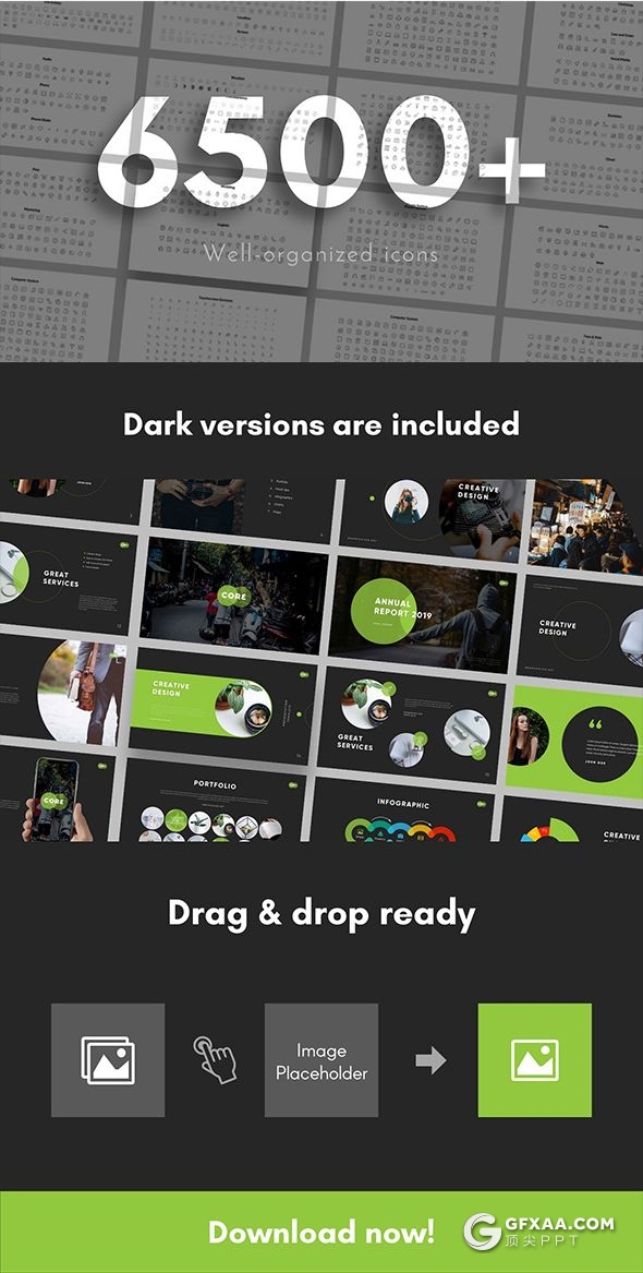 130页国外扁平化商务企业介绍业务展示工作计划总结PPT模板 - 顶尖PPT