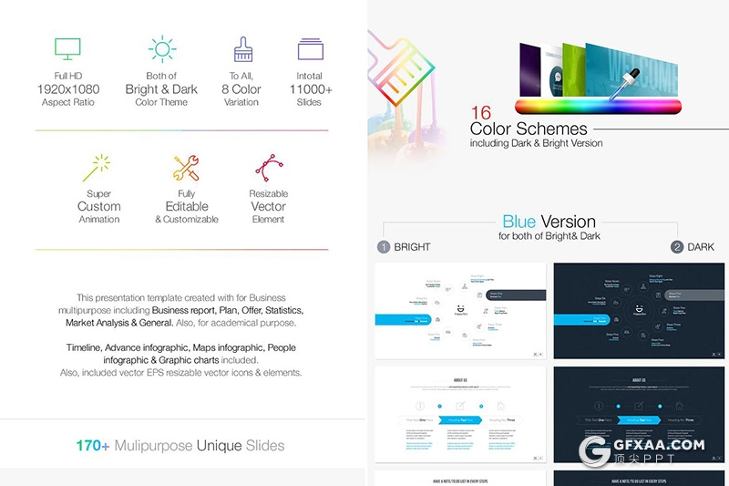 6套660页国外超强顶级商务工作汇报数据图形PPT模板合集 - 顶尖PPT