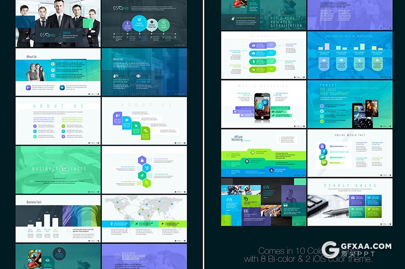 6套660页国外超强顶级商务工作汇报数据图形PPT模板合集 - 顶尖PPT