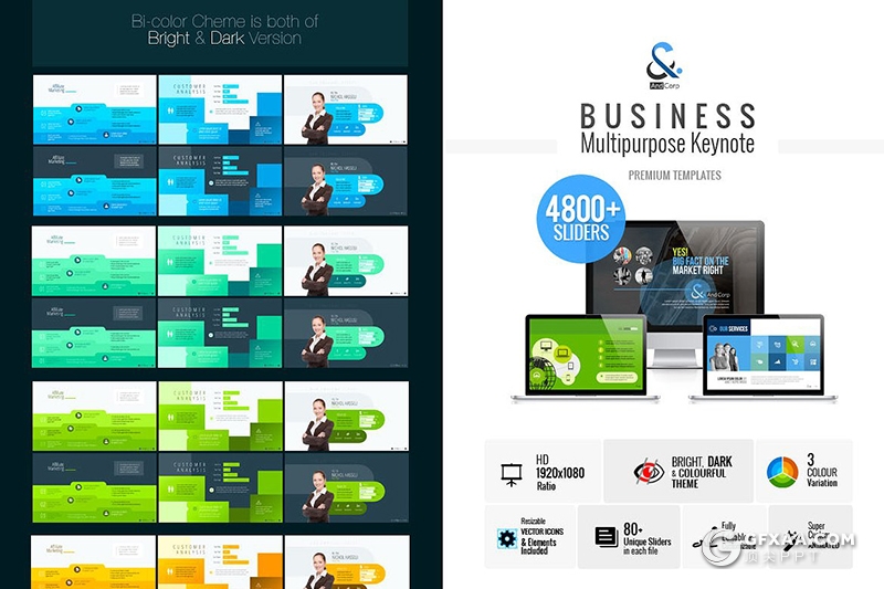 6套660页国外超强顶级商务工作汇报数据图形PPT模板合集 - 顶尖PPT