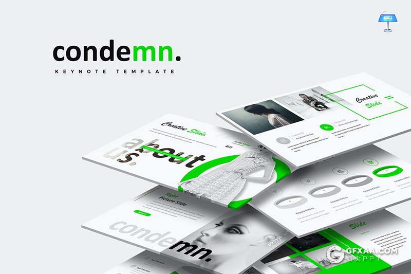 30页国外时尚风格商务工作计划数据统计keynote模板5种配色 - 顶尖PPT