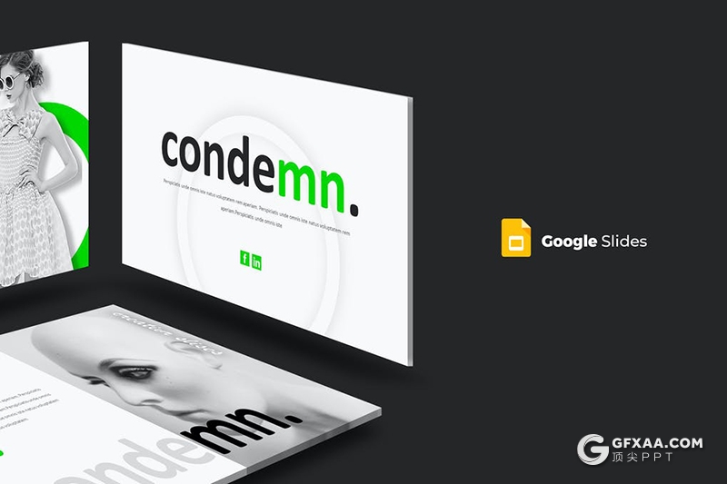 30页国外时尚风格商务工作计划数据统计Google slides模板5种配色 - 顶尖PPT