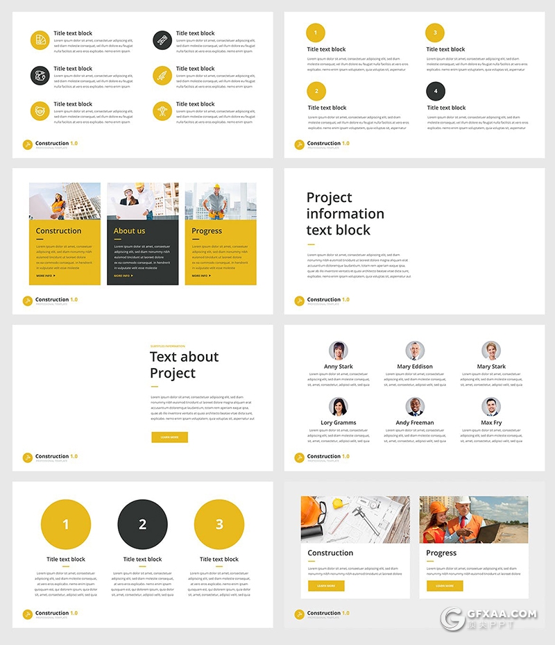 55页建筑施工工程项目合作PPT模板 - 顶尖PPT