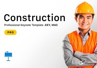 55页建筑施工建筑工程项目合作keynote模板 - 顶尖PPT