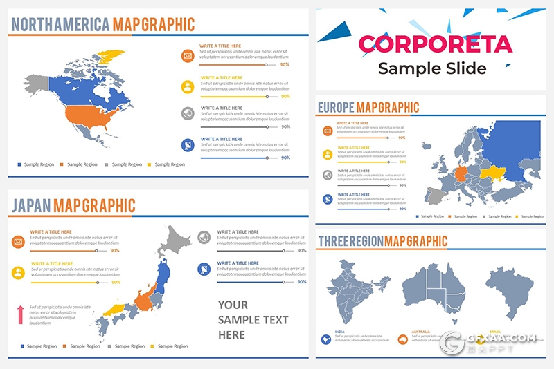 86页企业简介商业规划商业布局工作汇报PPT模板 - 顶尖PPT