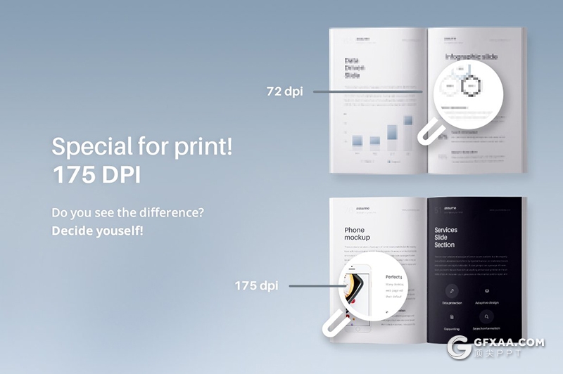 84页国外简约文艺风格A4尺寸Google slides画册模板 - 顶尖PPT