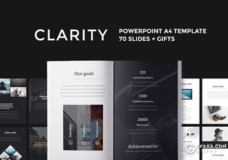 70页A4尺寸国外极简时尚风格A4尺寸keynote画册模板 - 顶尖PPT