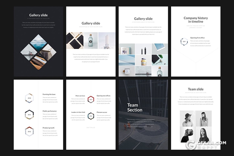 70页国外极简时尚风格A4尺寸keynote画册模板 - 顶尖PPT