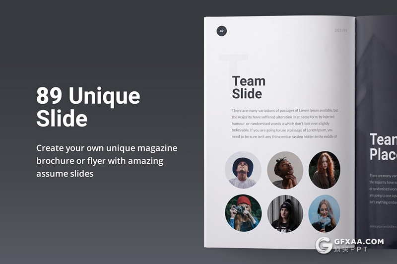 89页A4画册模板简约设计风格国外PPT模板 - 顶尖PPT