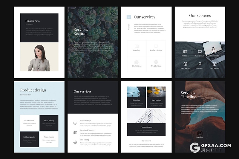 95页A4尺寸产品介绍项目展示PPT画册模板 - 顶尖PPT