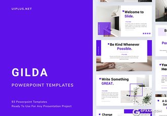 93页团队介绍公司简介紫色国外PPT模板 - 顶尖PPT