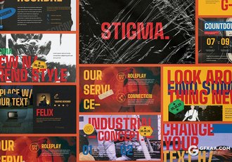 30页时尚杂志潮流风格Google slides模板 - 顶尖PPT