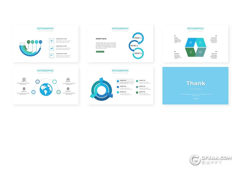 30页国外简约商务设计风格Google slides模板 - 顶尖PPT
