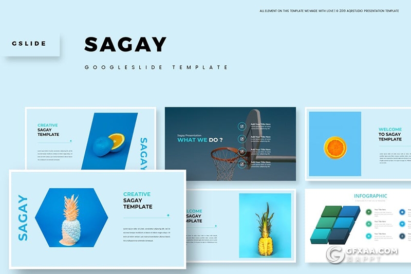 30页国外简约商务设计风格Google slides模板 - 顶尖PPT