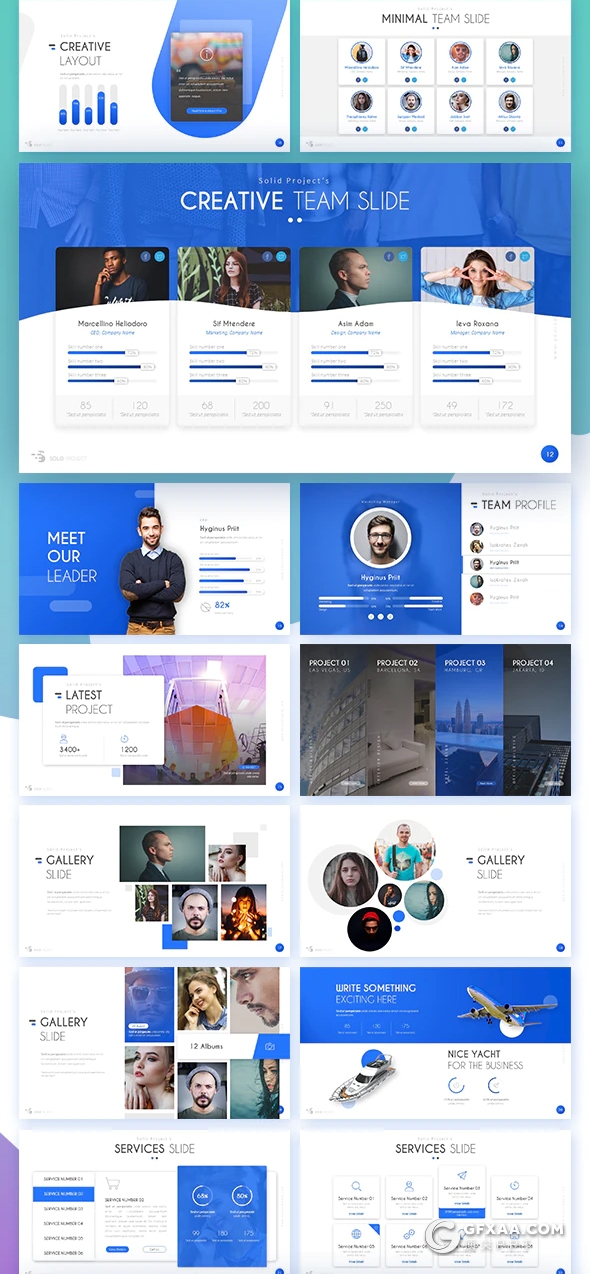 55页国外精美设计商业用途建筑或开发商通用keynote模板 - 顶尖PPT