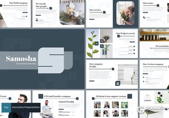 30页简约风格室内装修设计keynote模板 - 顶尖PPT