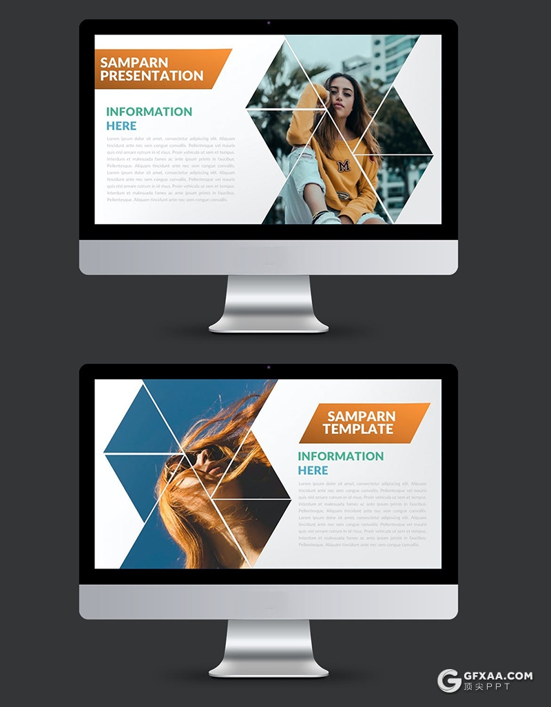 30页创意图片占位符图片展示keynote模板 - 顶尖PPT