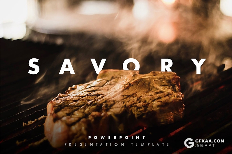 50页国外精美设计西式现代餐厅展示PPT模板 - 顶尖PPT