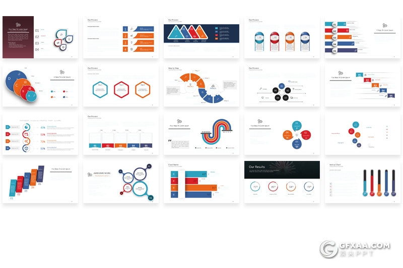 371页国外创意聚合数据图形各种地图信息图形大合集 - 顶尖PPT
