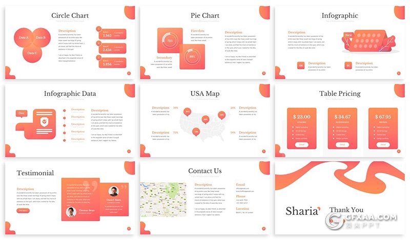 30页精美图形版式设计国外keynote模板 - 顶尖PPT