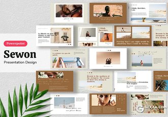 31页极简时尚风格摄影图片展示PPT模板 - 顶尖PPT