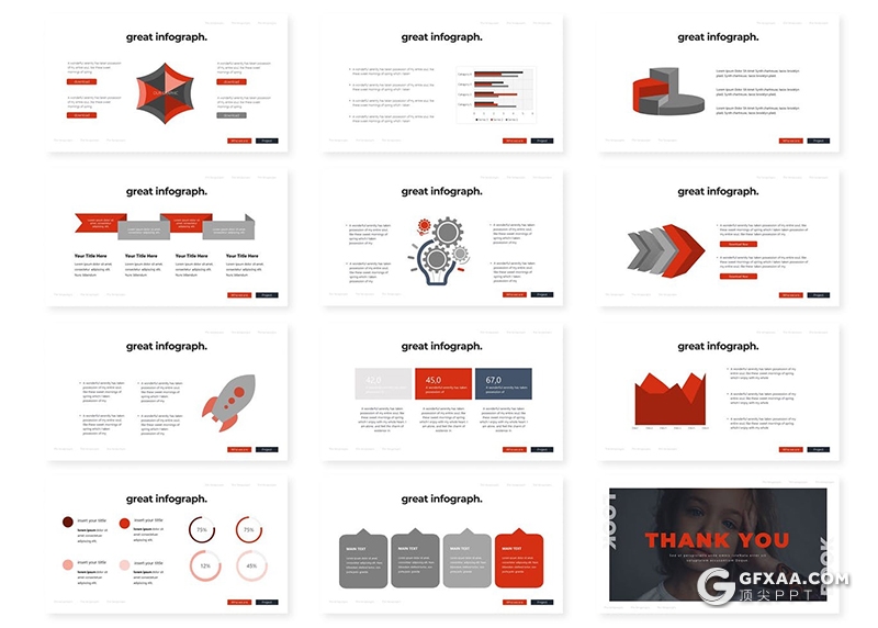 30页简约风格时尚唯美国外PPT通用模板 - 顶尖PPT