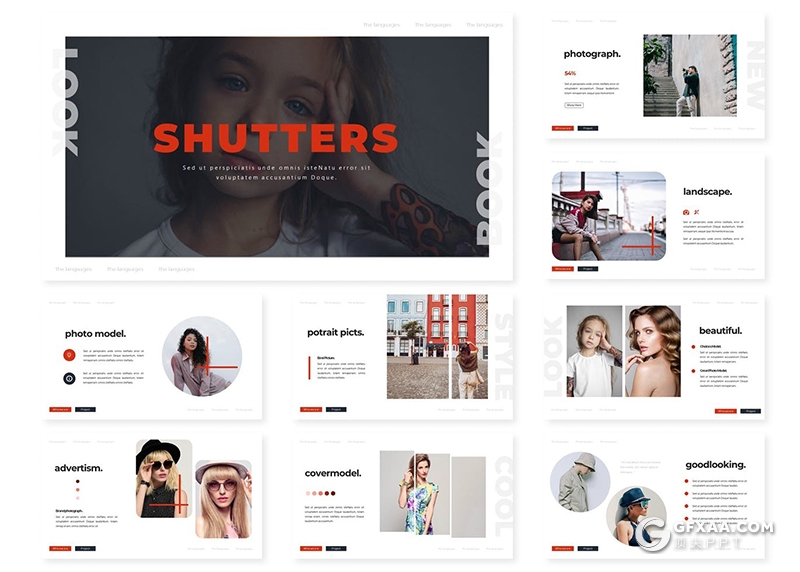 30页简约风格时尚唯美国外PPT通用模板 - 顶尖PPT