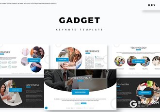 30页国外项目合作企业简介keynote模板5种配色 - 顶尖PPT