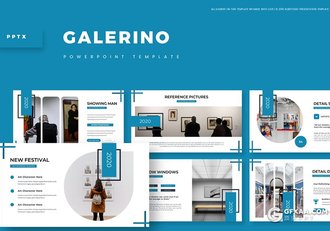 30页展厅布置大型艺术展示规划PPT模板5种配色 - 顶尖PPT